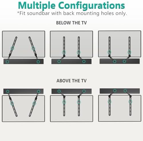 WALI no drill television VESA pattern alignment installation process diagram