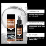 Multipurpose metal cleaner spray restoring shine to corroded iron surfaces