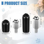 Short and long metal replacement prongs for shock collars