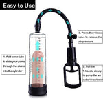 Generic Men's Vacuum Pump Training Strength Erectile Dysfunction Pump Training Strength Men's Suction Increase Pump Men's Shaft Pump, Training Large Size Pump 2 in 1 Pump ED Vacuum Pump hkll03, Black - Image 5