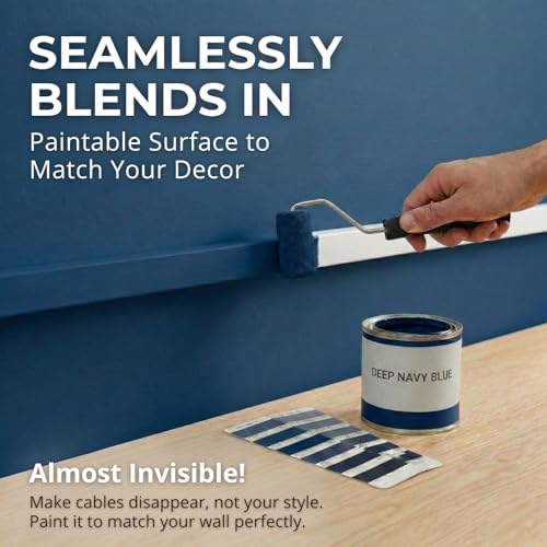 Step by step installation guide showing the self adhesive tape application on the wire molding.