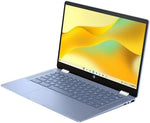 Close up view of the keyboard and trackpad on HP Chromebook.