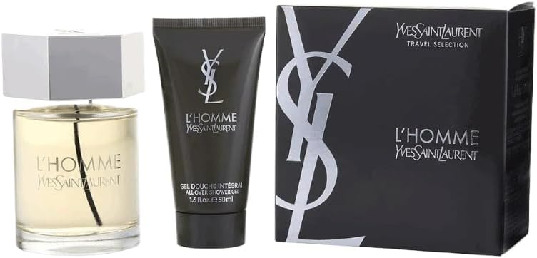 LHomme by Yves Saint Laurent for Men - 2 Pc Gift Set 3.3oz EDT Spray, 1.6oz Shower Gel - Image 1