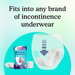 Because Market overnight diaper inserts showing contoured unisex design for bladder protection