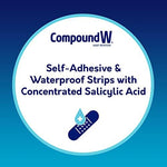 Close up of Compound W salicylic acid pads for plantar wart treatment.