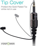 FosPower 6ft audio cable showing strain-relief design