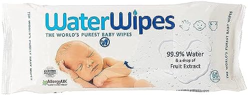 Water Wipes Plastic Baby Wipes, 60 Sheets, One Size (White) - Image 2