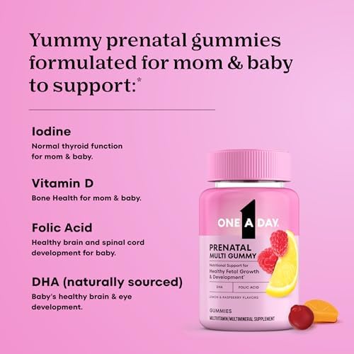 One A Day Prenatal Vitamins 120 count gummy texture