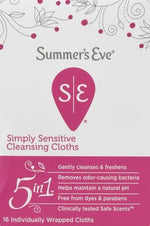 Authentic USA imported Summer's Eve cleansing cloths for Indian customers