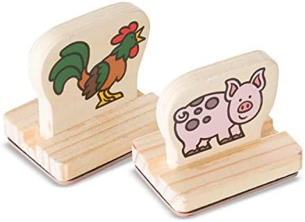 Educational art supplies set for toddlers in a wooden box