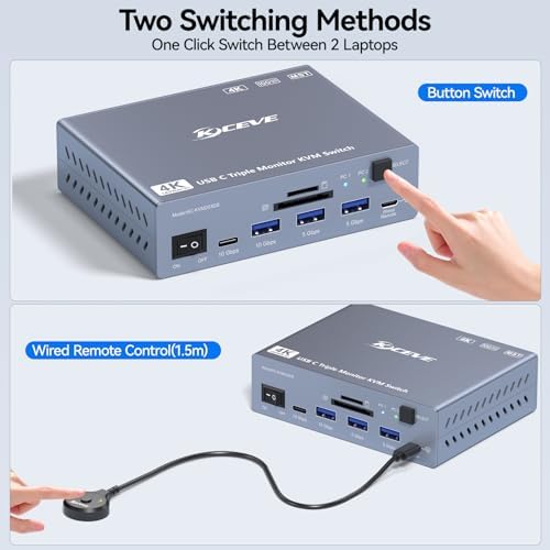 ANGEET premium electronic desktop hub showcasing the wired remote control accessory and LED indicator lights.