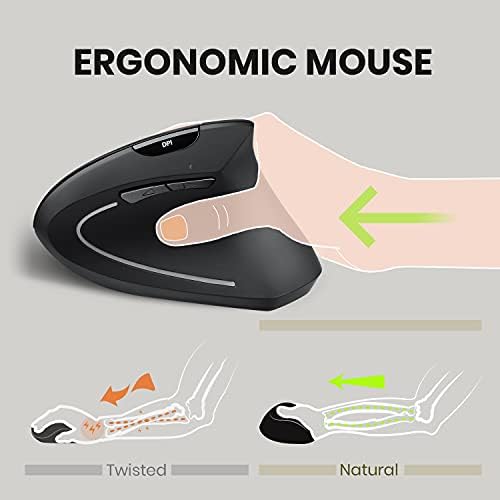 Perixx ergonomic mouse bottom sensor and battery cover