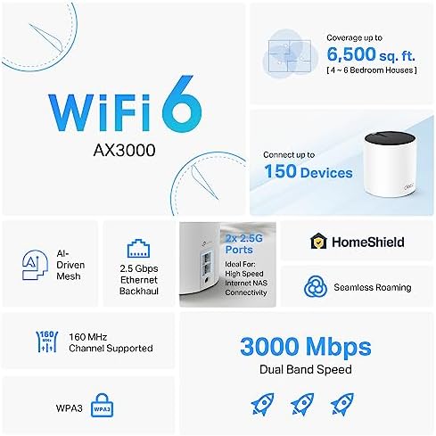 Deco X55 Pro 3-pack packaging demonstrating authentic smart home mesh network hardware details