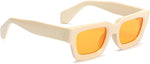 GFUIARA rectangular sunglasses packaging and complete set