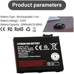 MULS rechargeable lithium ion battery for mobile hotspots back view