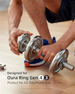 Side profile of BandSmith elastic case for Oura Ring