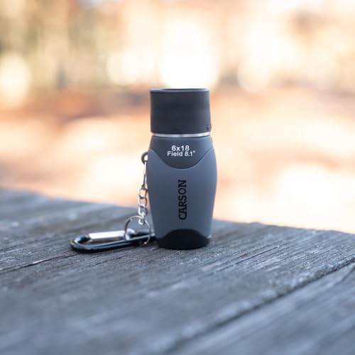 Carson MiniMight monocular held in hand for scale
