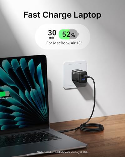 Two premium INIU 1.5 meter braided USB-C cables included in the pack