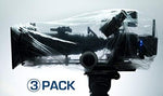 CAP IT! protective polyethylene gear shield deployed on cinema rig