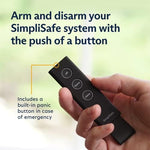 SimpliSafe KeyFob remote control top edge highlight displaying the built in emergency panic button