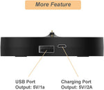 Charging dock cradle with USB port side profile