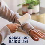Imported Scotch-Brite lint remover used on dark formal clothing
