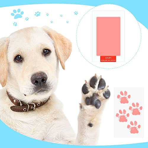 Authentic USA imported Jexine baby footprint kit showcasing multiple vibrant stamp colors for family scrapbooking.
