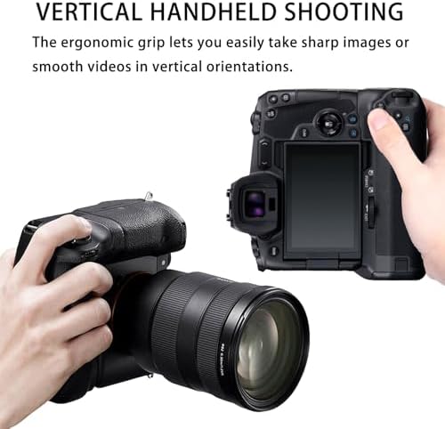 Happypopo digital camera grip close up focusing on the integrated USB-C charging port and PC flash synchronization terminal.