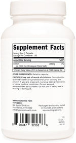 Side view of Type Zero USA imported 120 servings electrolyte hydration capsules.