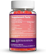 Premium imported USA potassium gummies for adults displaying clean vegan ingredients list