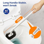 Hamitor bathroom cleaning set stored in its compact white caddy.