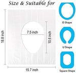 Individually wrapped pocket-sized travel toilet seat covers layout