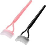 17IF eyelash comb front view with metal teeth and handle