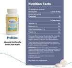 ProBiora dental probiotic supplement bottle with mint branding