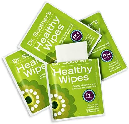 Dr. Soother's Healthy Wipes hypoallergenic and fragrance-free badge
