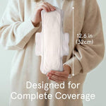 LOLA pregnancy hospital bag essentials organic cotton pads side profile.