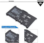 Back side of the notebook replacement battery displaying technical specifications and safety ratings print.