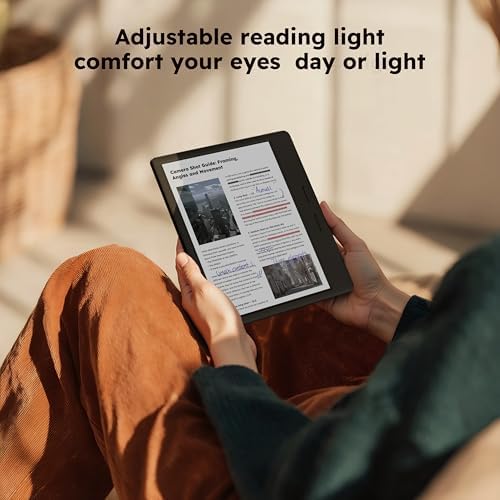Musnap Ocean C e-reader with settings menu visible