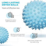 Hypoallergenic reusable clothing softener balls for sensitive skin care