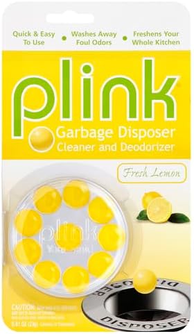Plink 10 count lemon cleaning spheres for kitchen sink maintenance