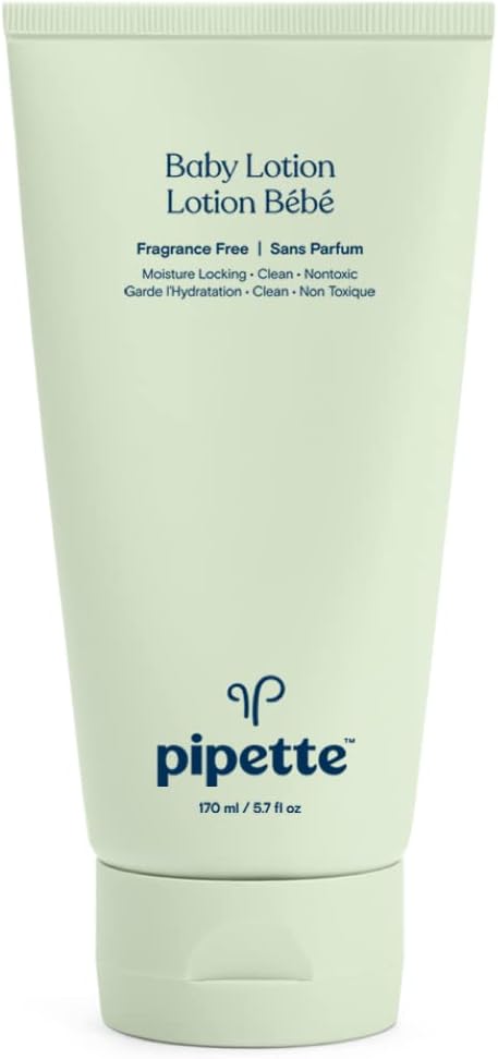 Pipette Baby Lotion, Vanilla + Ylang Ylang Scent, Hydration & Natural Moisture of Baby's Delicate Skin, Made with Ceramides and Renewable Plant-Derived Squalane, 5.7 fl oz - Image 10