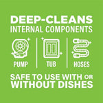 Authentic USA imported Affresh dishwasher cleaner packaging details.