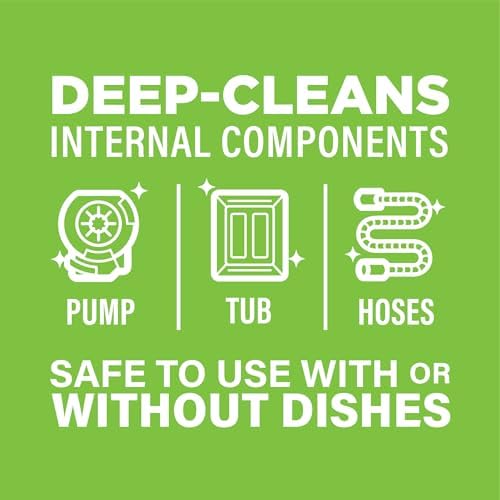 Authentic USA imported Affresh dishwasher cleaner packaging details.