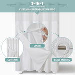 Detailed view of the detachable snap in fabric liner mechanism on the Eachope bathroom set.