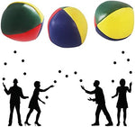 Six pack soft fabric juggling bean bags for kids and adults