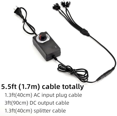 Tokatuker 36W fan power supply unit demonstrating connection to four cooling fans.