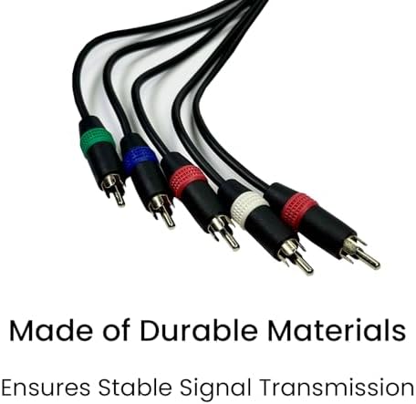 Durable nylon mesh protected accessory cable for home entertainment systems.