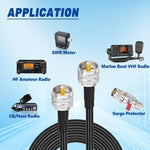 RF Signal 50 ohm coaxial cable for SWR meters