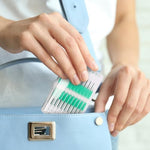 Full packaging view of the ACSKD 300 count disposable dental picks for oral hygiene