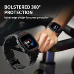 Durable TPU tactical armor watch case compatible with multiple tracker models